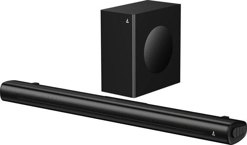 boAt Aavante 2.1 2450, Wireless Satellites, EQ Modes, Bass & Treble Controls, Remote 240 W Bluetooth Soundbar(Premium Black, 2.1 Channel)