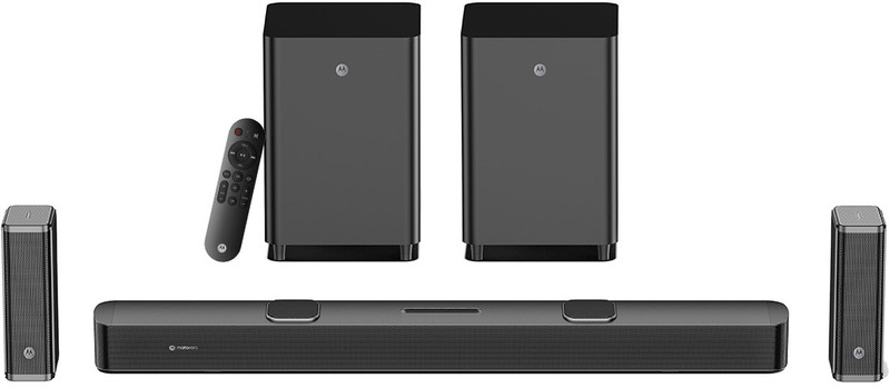 MOTOROLA AmphisoundX Vibe Dolby Atmos 700 W Bluetooth Soundbar(Black, 5.2.4 Channel)