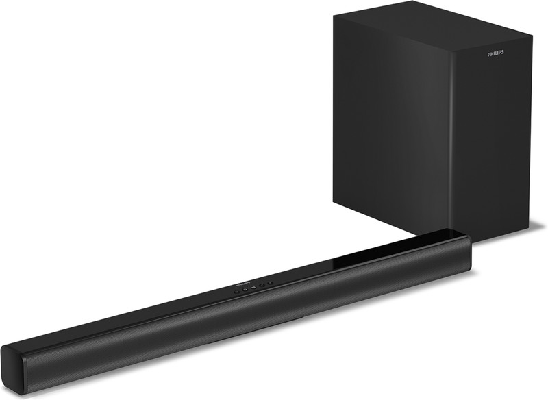 PHILIPS TAB4519/94 With Subwoofer for Rich Bass, 3 EQ modes, Bluetooth/HDMI/USB/Optical 150 W Bluetooth Soundbar(Black, 5.1 Channel)
