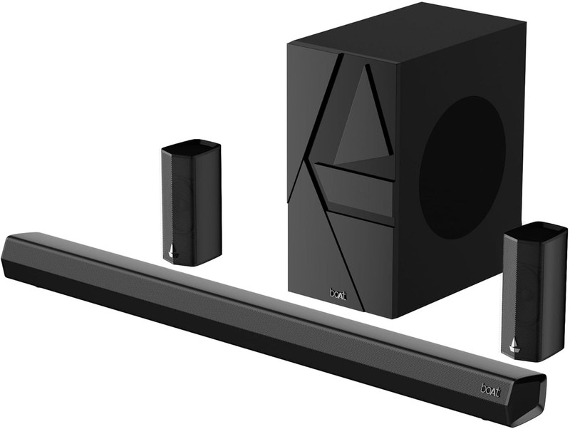 boAt Aavante Bar 3500 with Bass & Treble Controls, EQ Modes & Master Remote Control 500 W Bluetooth Soundbar(Premium Black, 5.1 Channel)