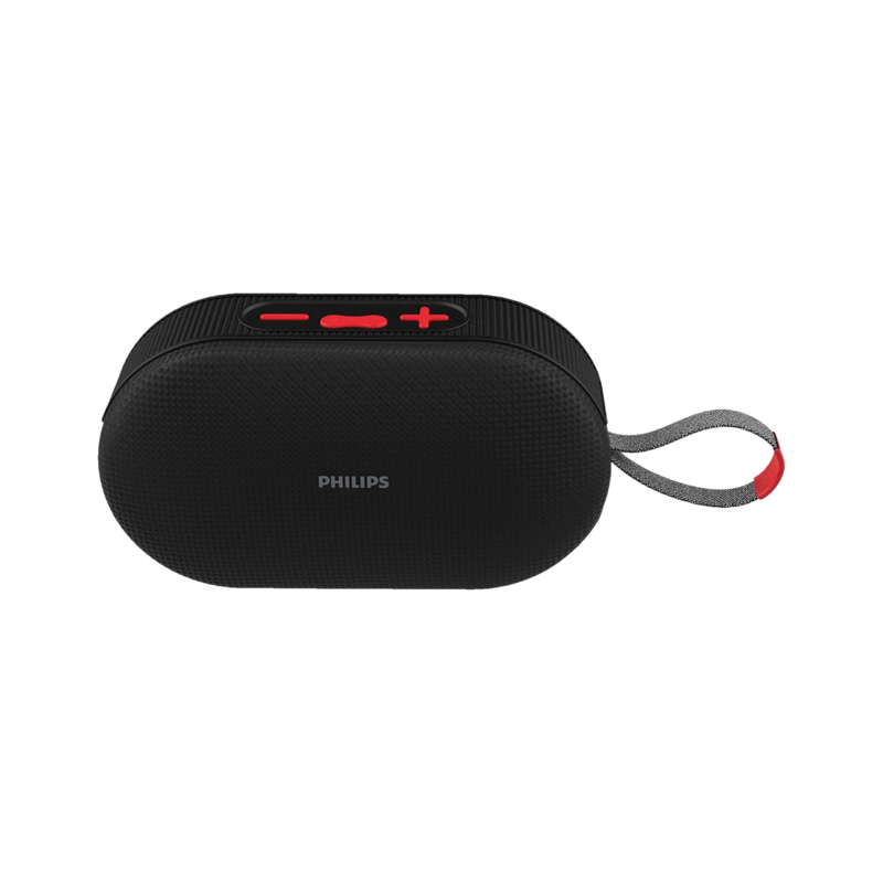 PHILIPS TAS1400BK 12W Speaker, 1200mAh Battery, BT 5.3, RGB Light, 10H Playtime, TF/USB 12 W Bluetooth Speaker(Black, 2.0 Channel)