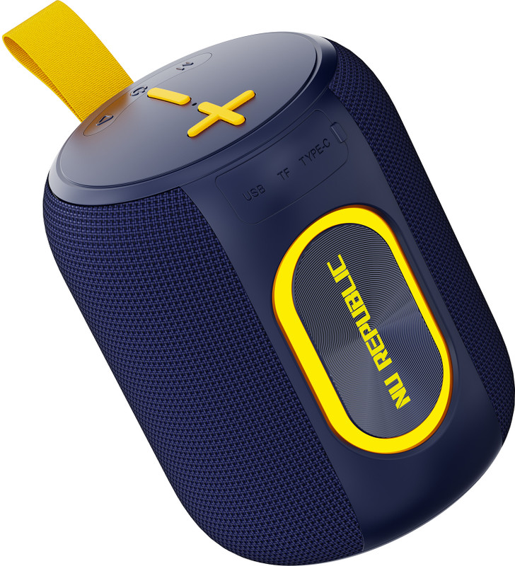 Nu Republic Sonicpop 2000 Wireless 16W output, in-built mic, 66mm Dynamic Driver, RGB Lights 16 W Bluetooth Speaker(Blue, Stereo Channel)