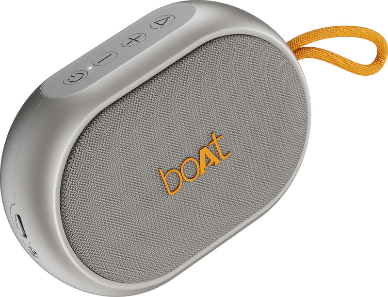 boAt Stone 110, 15 Hrs Playback, TWS Connectivity, Compact Design 3 W Bluetooth Speaker(Groovy Grey, Mono Channel)