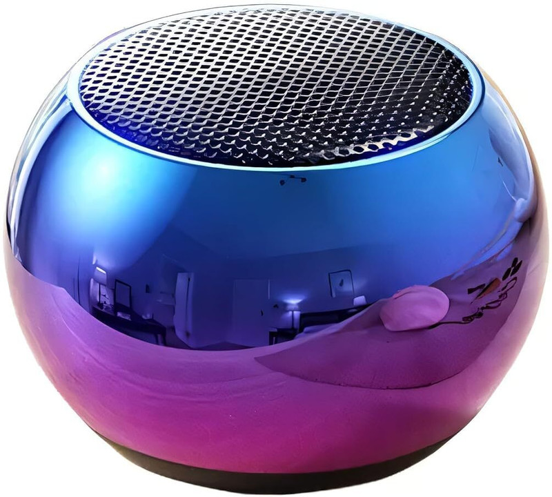 Rhobos Portable Bluetooth Mini Speaker – High Bass Metal Sound 5 W Bluetooth Home Audio Speaker(Multicolor, 2.0 Channel)