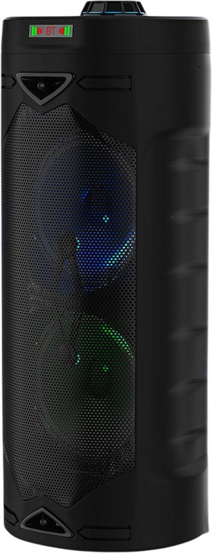 V WORTEX 40W Portable Bluetooth Party Speaker with Wired Microphone, RGB LED Lights 40 W Bluetooth Home Audio Speaker(Black, 5.0 Channel)