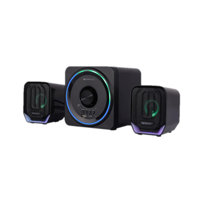 ZEBRONICS Pluto 2 15 W Bluetooth Laptop/Desktop Speaker(Black, 2.1 Channel)