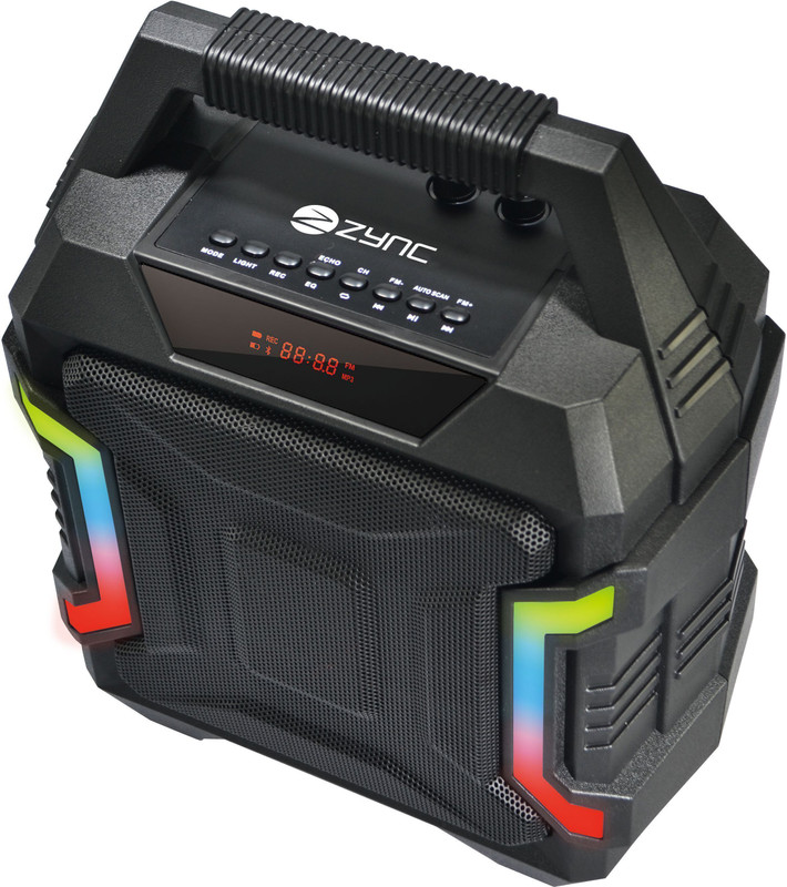 Zync Karaoke With Wireless Mic Outdoor & Indoor Party Portable USB,AUX 32 W Bluetooth Home Audio Speaker(Black, Stereo Channel)