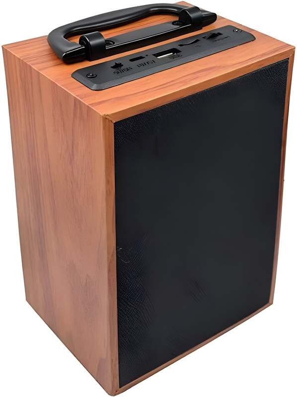 BVEXO 10W Bluetooth Speaker in Wood: Rich Bass, Long Battery, Portable Clear Sound 10 W Bluetooth Home Theatre(Brown, Stereo Channel)