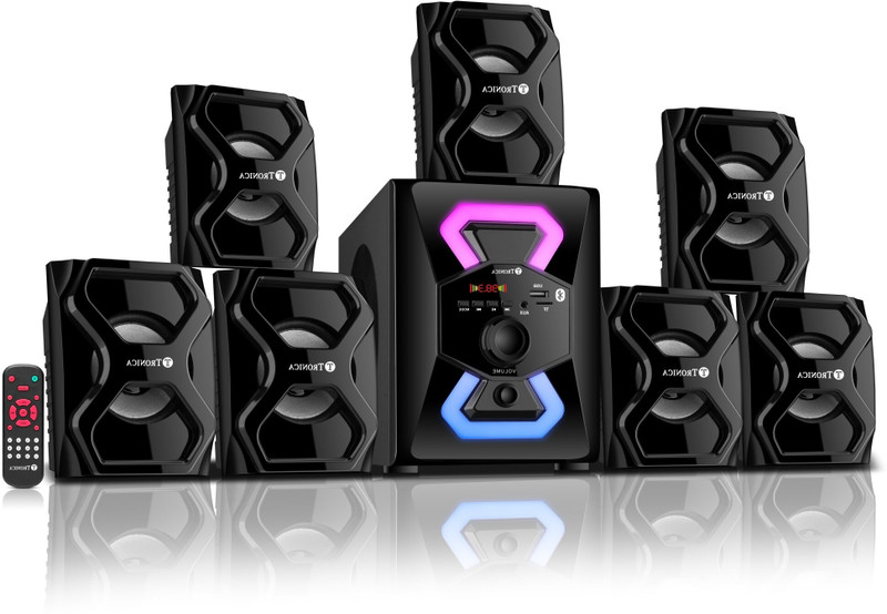 TRONICA DONALD 60W Bluetooth Home Theatre System – Black, 7.1 Channel
