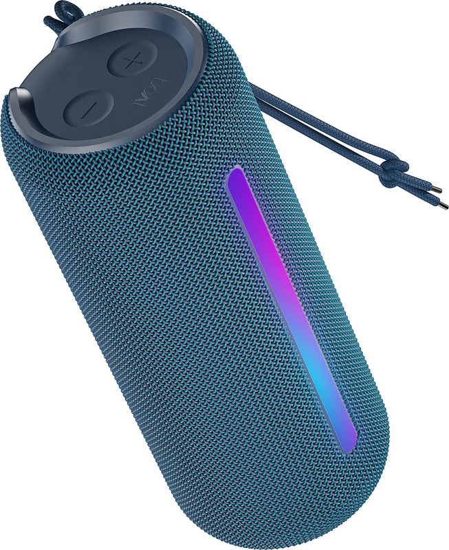 boAt Stone SpinX Pro with 8 HRS Playtime,RGB LEDs, TWS Mode, Sound 20 W Bluetooth Speaker(Tropical Blue, Stereo Channel)
