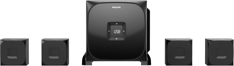 PHILIPS MMS8085B/94 Convertible 80 W Bluetooth Home Audio Speaker(Black, 2.1 Channel)