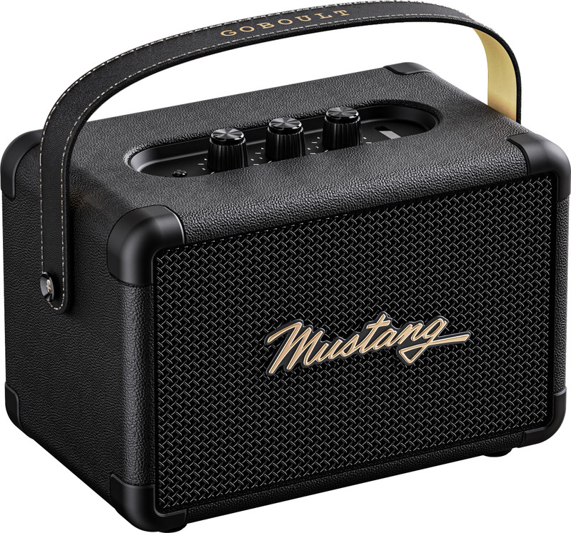 GOBOULT Mustang GT 40, Dual Drivers, Bass Radiator, 6Hrs Battery, Metallic Grill, BTv 6 40 W Bluetooth Speaker(Apex Black, Stereo Channel)