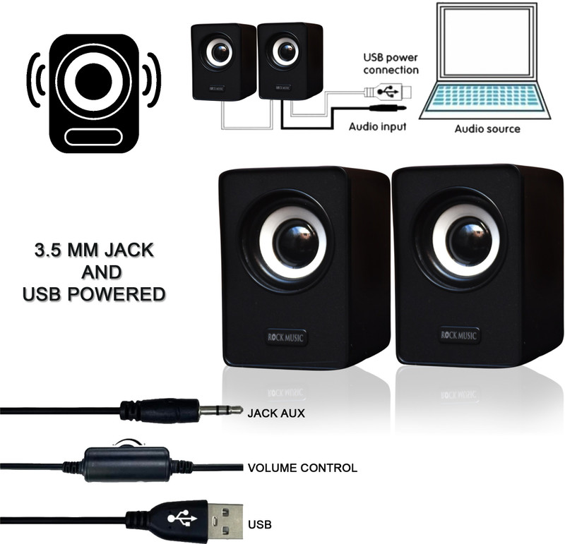 fire turtle Bass Sub woofer for PC Laptop /Desktop Speaker 6 W Laptop/Desktop Speaker(Blue, 2.1 Channel)