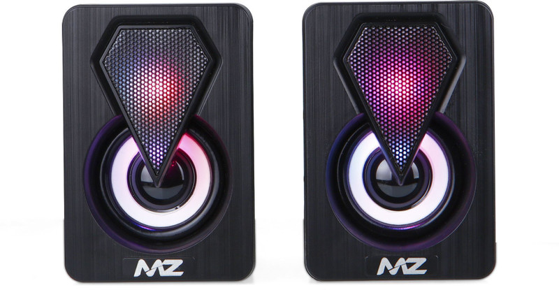 MZ X311 (DESKTOP SPEAKER) 2.0 Colorful Digital Speaker with RGB LED 6 W Laptop/Desktop Speaker(Black, Stereo Channel)
