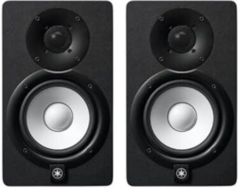 YAMAHA HS5 Pair Black Powered Studio Monitors 70 W Laptop/Desktop Speaker(Black White, 2.0 Channel)