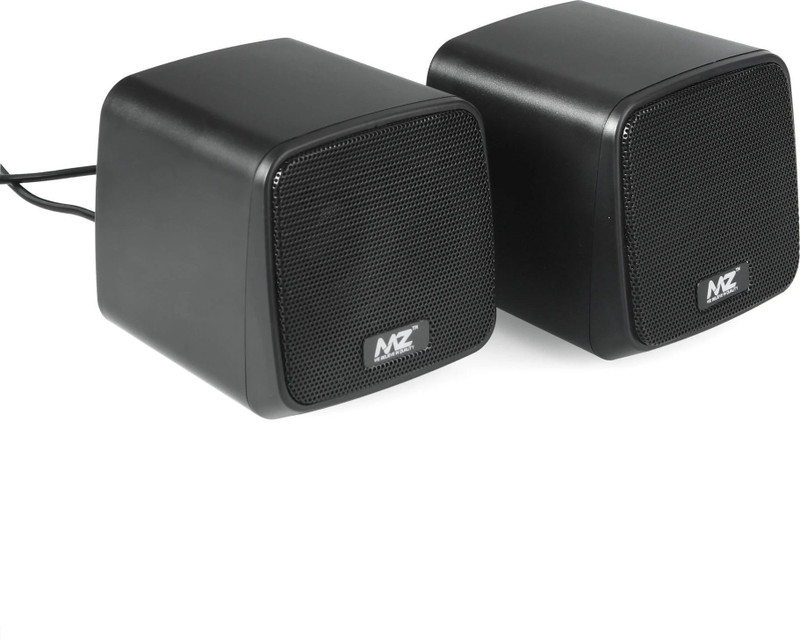 MZ M11VP (DESKTOP SPEAKER) 2.0 Multimedia high quality active speaker with light 6 W Laptop/Desktop Speaker(Black, Stereo Channel)