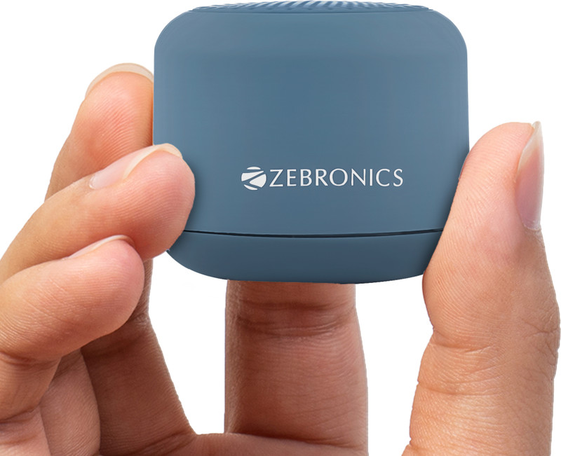 ZEBRONICS Pixie mSD & TWS Function, 7h Backup,Compact design with Carry Loop 5 W Bluetooth Speaker(Black, Mono Channel)