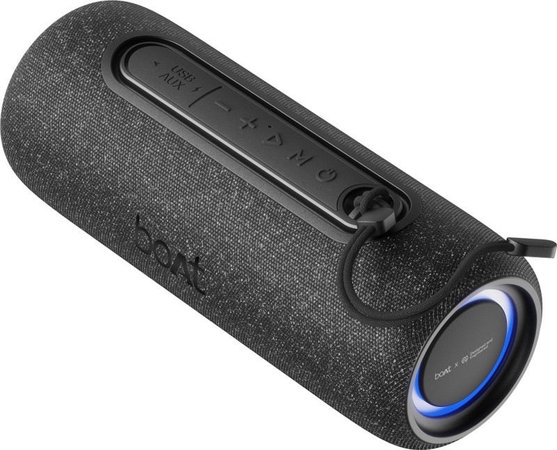boAt Stone 350 Pro Plus Speaker,8H Battery,TWS Mode,Voice Assistant,With Mic,IPX5 16 W Bluetooth Speaker(Carbon Black, Mono Channel)