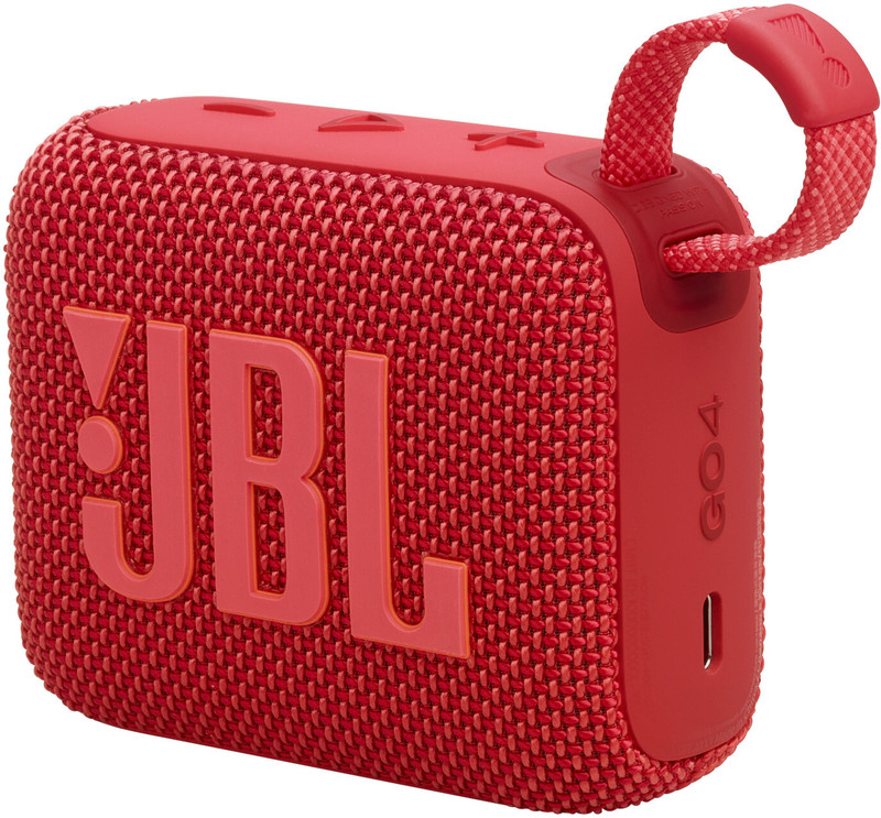 JBL Go 4, Wireless Ultra Portable, Pro Sound,Water & Dust Proof 4.2 W Bluetooth Speaker(Red, Mono Channel)