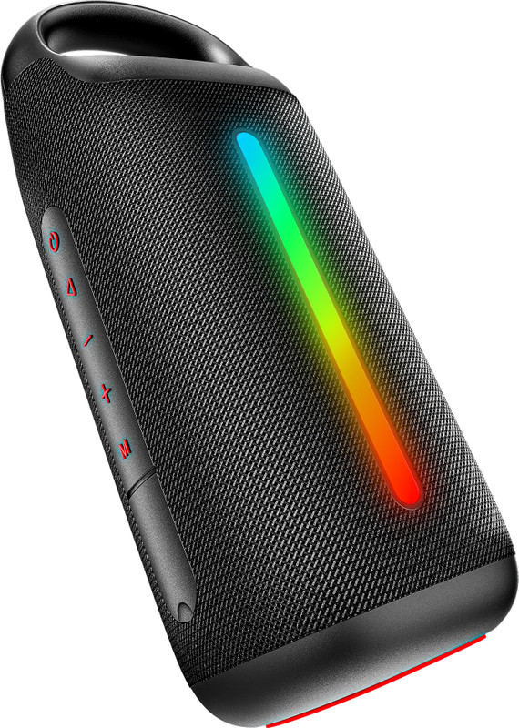 boAt Stone Arc Pro, Spatial Audio, 58mm Drivers, 12H Battery, RGB LEDs & App Support 25 W Bluetooth Speaker(Raging Black, Mono Channel)