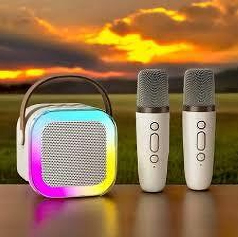 Glox K12 Speaker | Wireless Bluetooth | Karaoke Mic With RGB 10 W Bluetooth Speaker(Multicolor, 5.0 Channel)