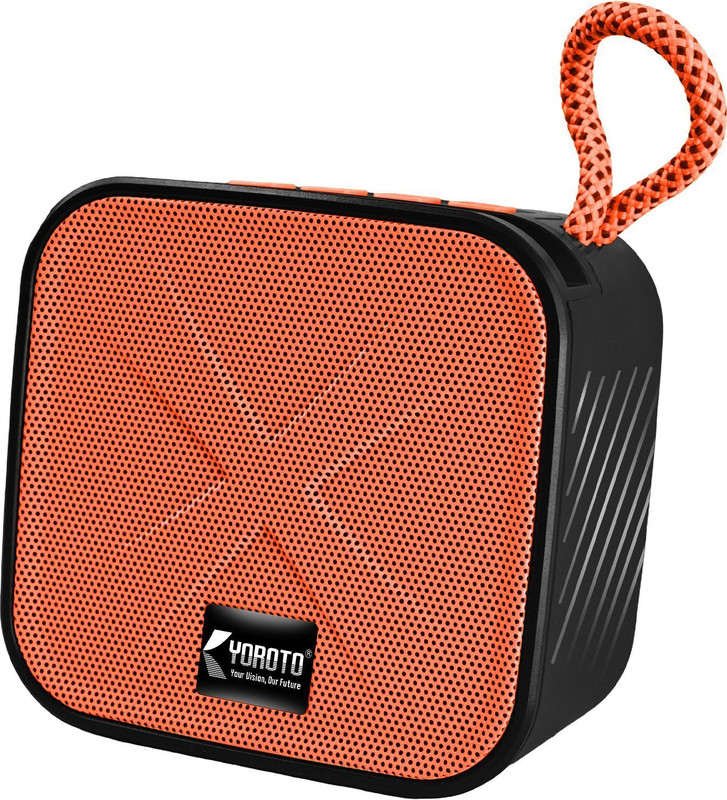YOROTO YO-381BT Wireless Bluetooth Speaker with Clear Crystal Sound & Powerful bass 12 W Bluetooth Speaker(Orange, Stereo Channel)