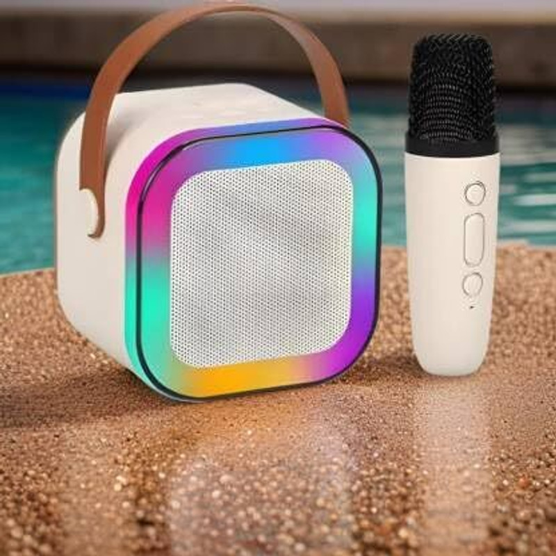 TRIMMO K12 Wireless Karaoke Sound System Speaker with Mic(Multicolor)