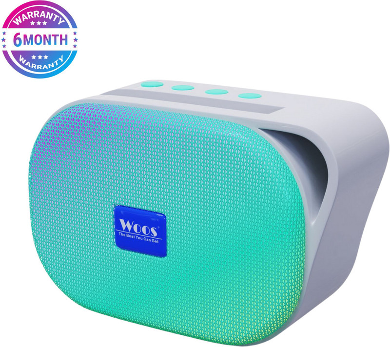 WOOS Woos Bluetooth Speakers Portable Wireless Speaker HD Sound Party Speakers(Green) 10 W Bluetooth Speaker(Green, Stereo Channel)