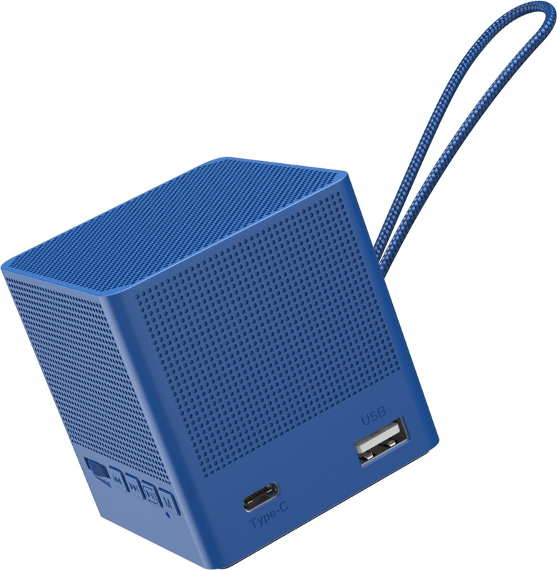 Portronics Bounce 2 5W Portable Wireless with in-Built FM Radio, Type-C Charging Port 5 W Bluetooth Speaker(Blue, Mono Channel)