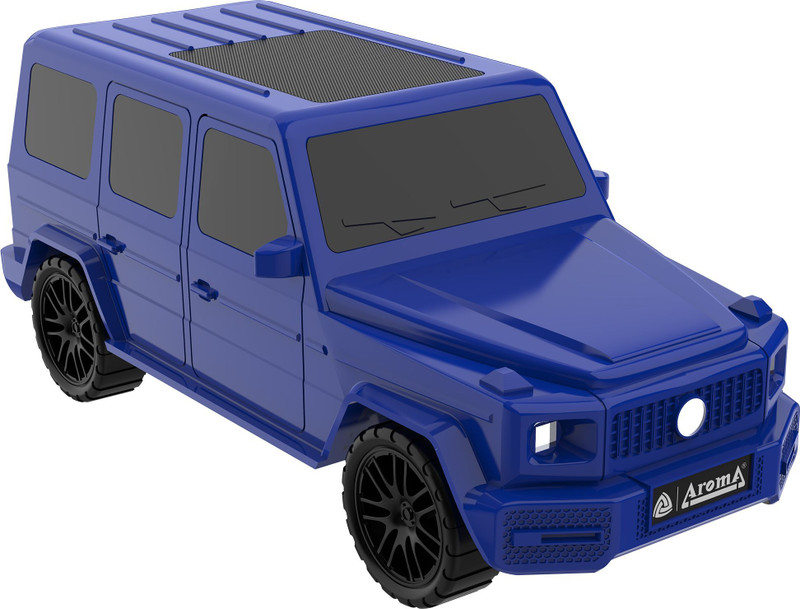 Aroma Jeep - 5W, 4 Hrs Music time* Dynamic Thunder Sound RGB Lights Car Design Speaker 5 W Bluetooth Speaker(Active Green, Stereo Channel)