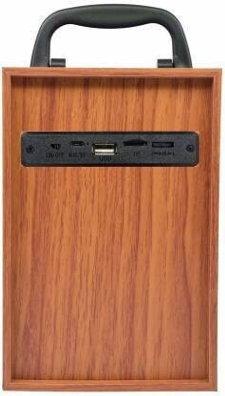 CIHYARD Soundbar Music Box Wooden Speaker WIth Mobile Stand Portable Wireles Loudspeaker 10 W Bluetooth Speaker(Black, Stereo Channel)