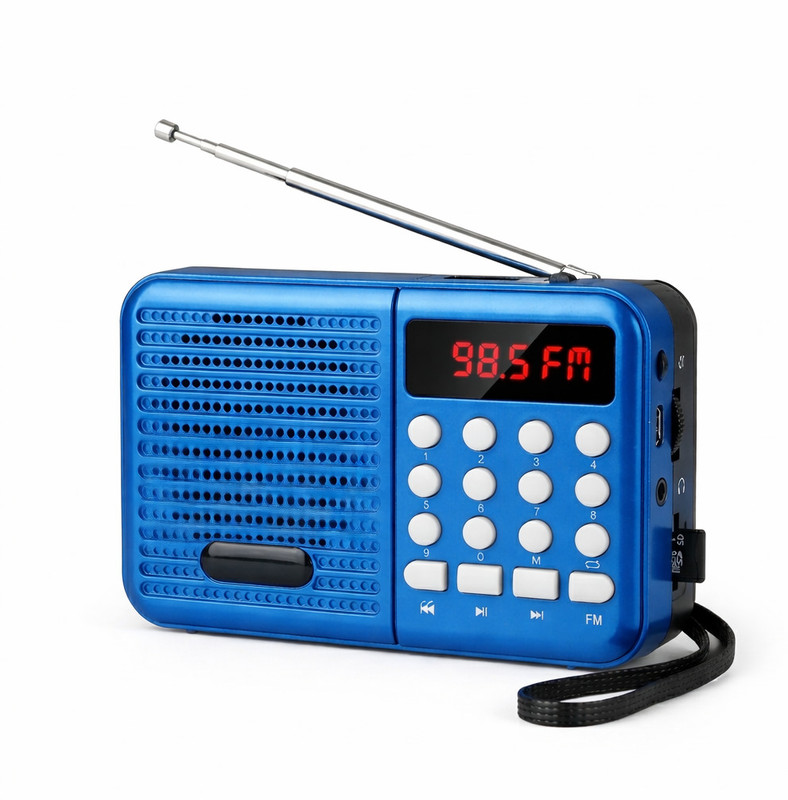 OPIMIX Radio S8 Red High-Perofmance For Stronger Connectivity With 1200 mAh Battery FM Radio(Red)
