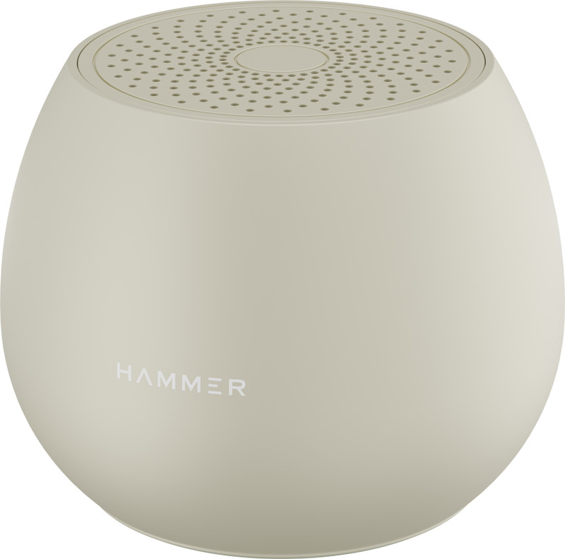 Hammer Drop 5W Bluetooth Speaker with Twin Pairing, 100H StandBy Time, 52mm Drivers 5 W Bluetooth Speaker(Beige, Stereo Channel)