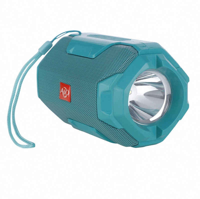 A&O AO-106 (PORTABLE BLUETOOTH SPEAKER) Dynamic Thunder Sound with High Bass, Built-In Torch & Mobile Stand 5 W Bluetooth Speaker(Green, Stereo Channel)