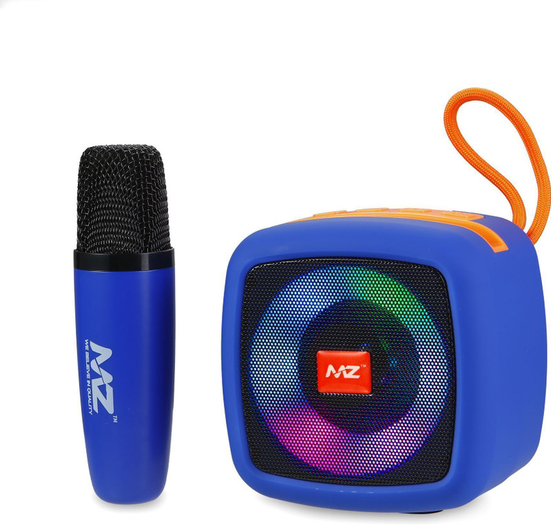 MZ S660-BLUETOOTH PORTABLE SPEAKER Thunder Dynamic Sound Wireless Mic RGB Light 5 W Bluetooth Speaker(Blue, Stereo Channel)