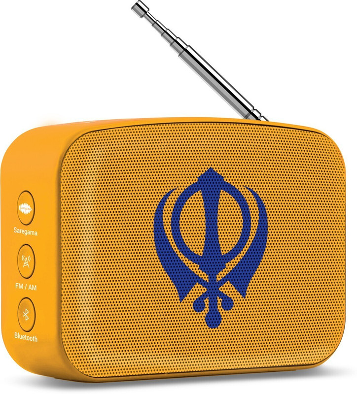 SAREGAMA Carvaan Mini Gurbani 5 W Bluetooth Speaker(Saffron Orange, Stereo Channel)