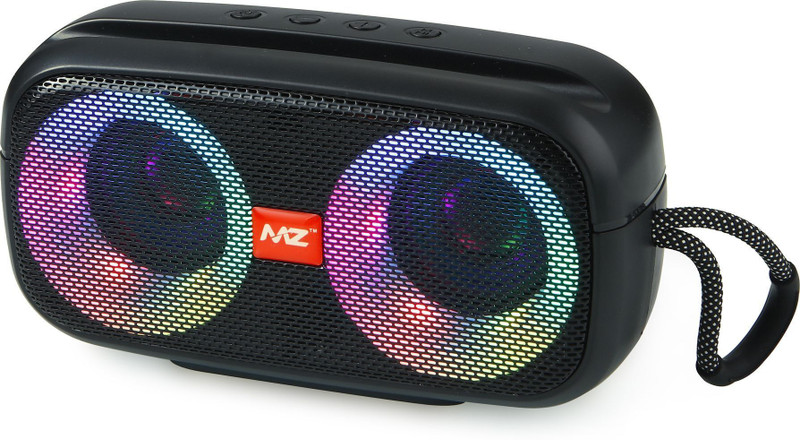MZ M46VP (PORTABLE BLUETOOTH SPEAKER) Dynamic Thunder Sound With RGB Lights 10 W Bluetooth Speaker(Black, Stereo Channel)