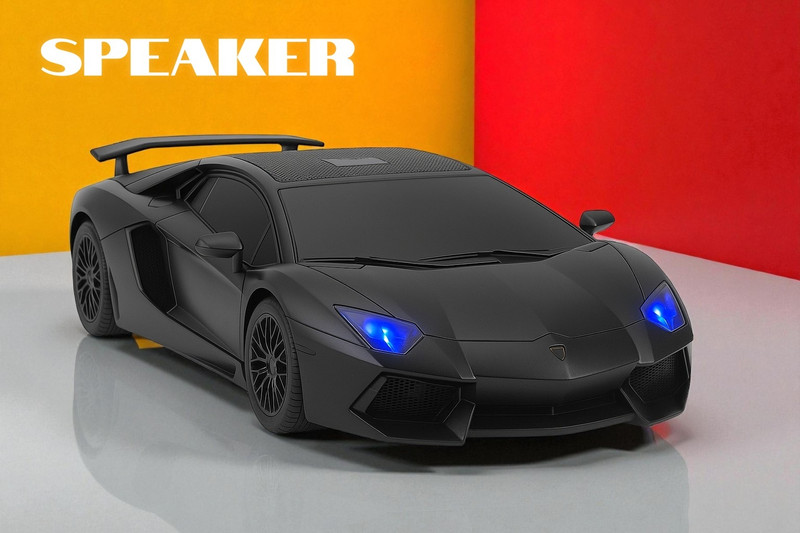 Sagaft X265 Car Look Wireless Speaker with Flashing LED Lights 10 W Bluetooth Speaker(Multicolor, Stereo Channel)