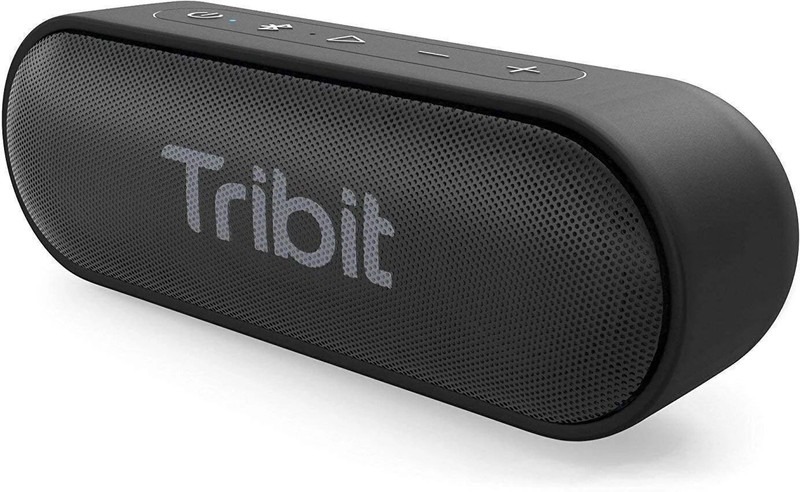 Tribit X Sound Go New Version, Small Size with X-Bass & Stereo, 24H Playtime Waterproof 16 W Bluetooth Speaker(Black, Stereo Channel)