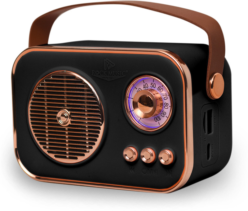 Monrix Bluetooth Wireless Speaker |10W RMS |USB/AUX Input | Hands-Free Calling (RM-363) 7 W Bluetooth Speaker(Black, 2.1 Channel)