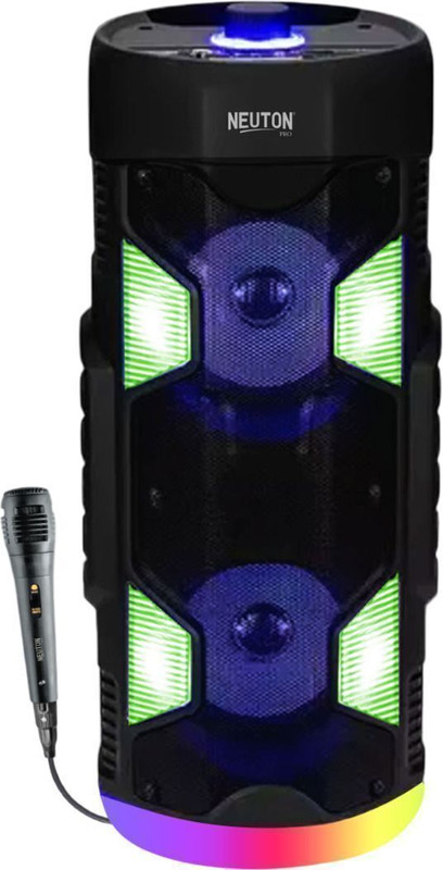 Neuton pro 40W Bluetooth Speaker with Deep Bass, RGB Lights, 10H Battery 40 W Bluetooth Speaker(Black, 5.0 Channel)