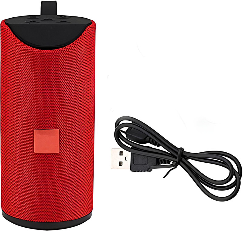 WOOS Wireless Rechargeable Portable Premium Dj bass Multimedia TG-113 10 W Bluetooth Speaker(Red, 4.2 Channel)