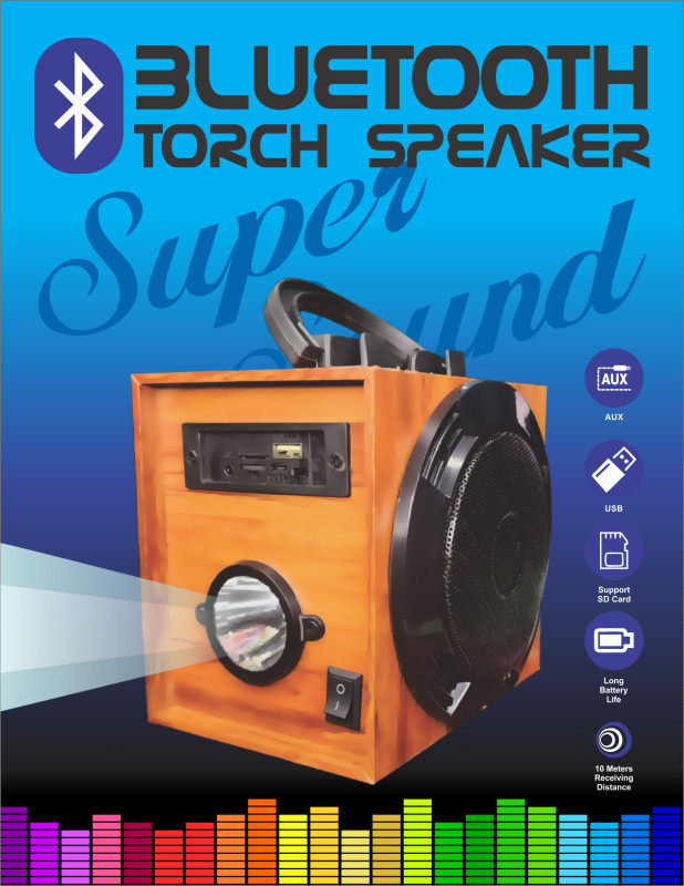 sykz NANO BLUETOOTH TORCH SPEAKER 10 W Bluetooth Speaker(Beige, 5.1 Channel)
