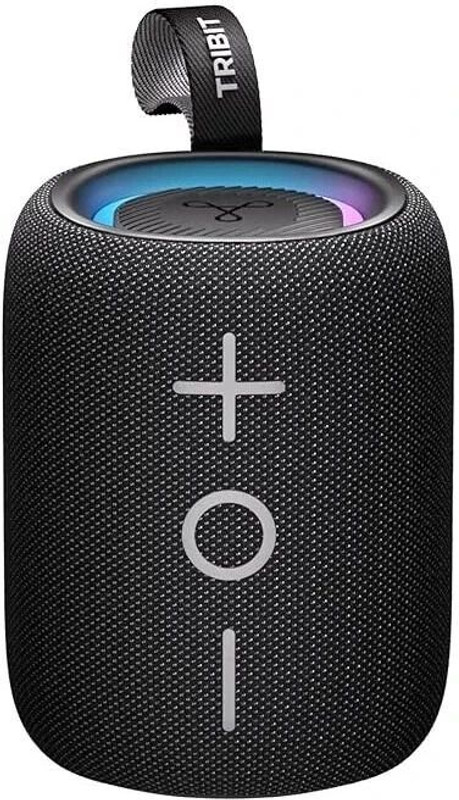 Tribit Stormbox Mini Small Size, 360° SubWoofer-Grade Bass, IPX7 Waterproof 12H Battery 12 W Bluetooth Speaker(Black, Mono Channel)