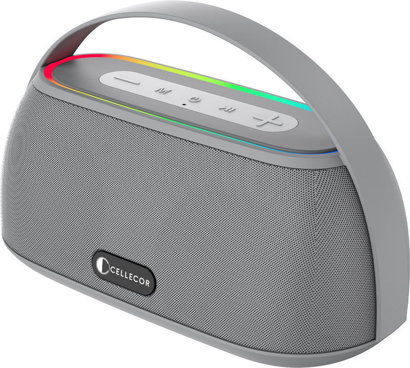 Cellecor CLB-60 | 10 Hr Playtime | BT-v5.3 | 2600mAH | Water Resistant 10 W Bluetooth Speaker(Grey, Stereo Channel)
