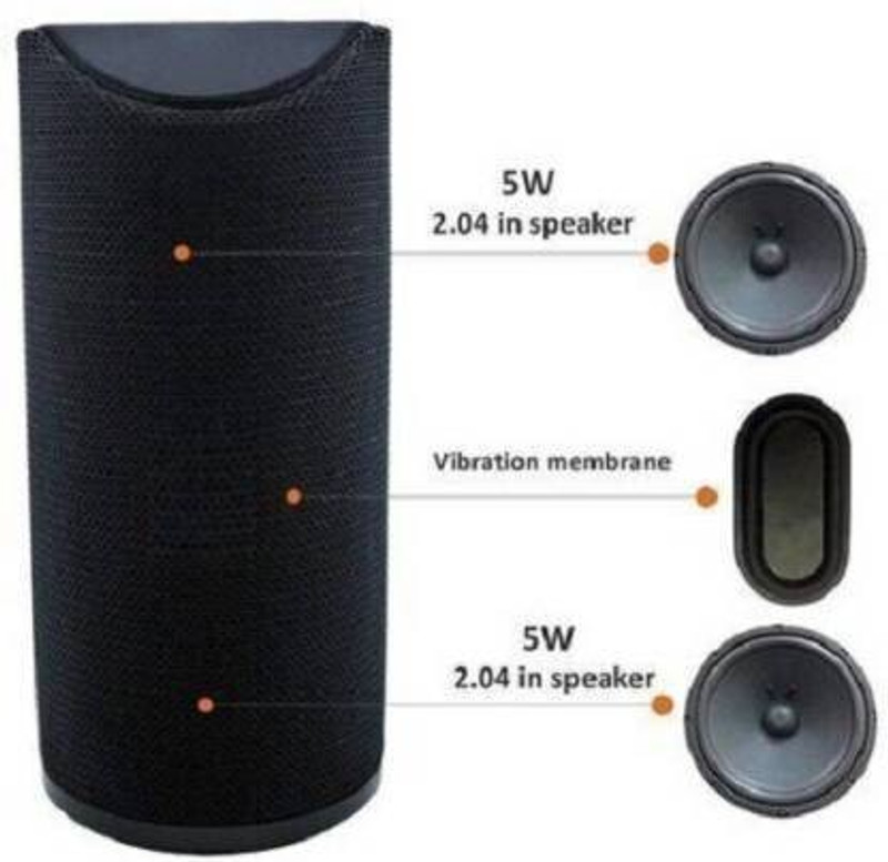 Borneo G-113 Mini Bluetooth Portable Home Speaker Compatible with TV, USB, TF Card and AUX 15 W Bluetooth Speaker BKA1 10 W Bluetooth Speaker(Black, Stereo Channel)
