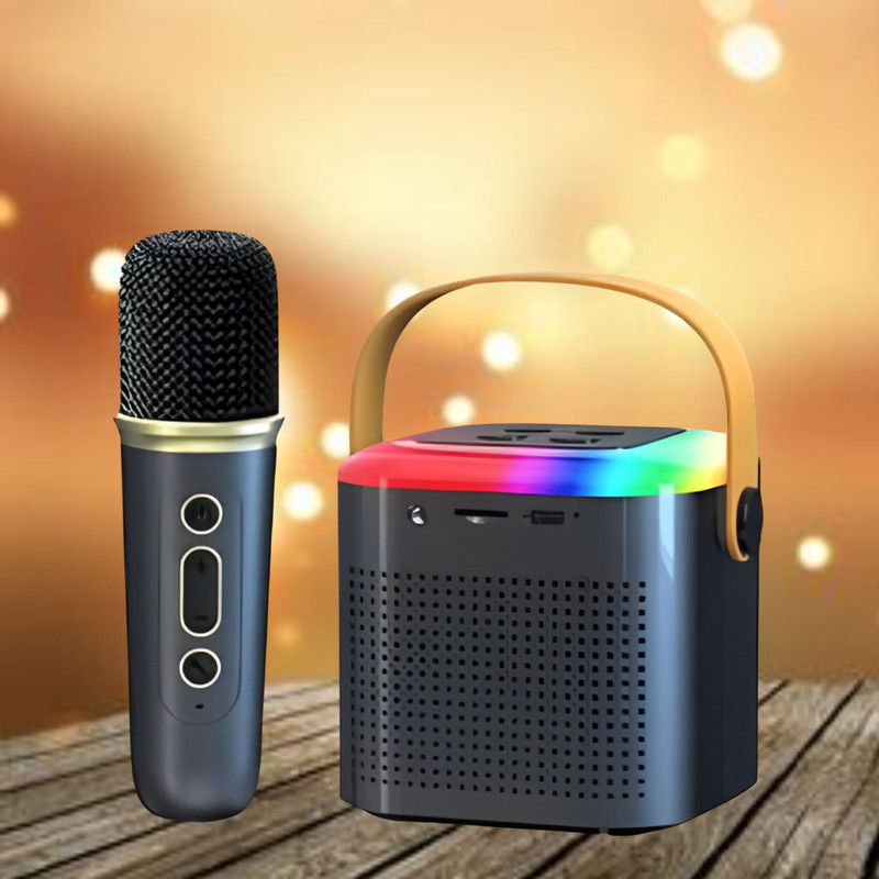 FRONY Bluetooth Speaker Support FM/AUX/USB With Karaoke Mic and High Quality SoundR77 10 W Bluetooth Speaker(Multicolor, 4.1 Channel)