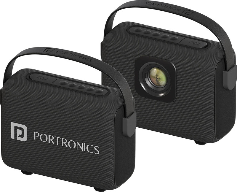 Portronics Resonate 14W Potable Bluetooth Speaker With LED Sunset Projection Lights,BT 5.3V 14 W Bluetooth Speaker(Black, Mono Channel)