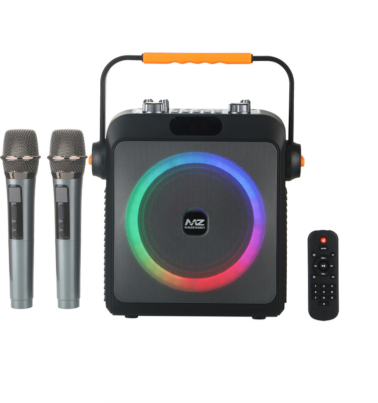 MZ S684 (PORTABLE KARAOKE SPEAKER) Dynamic Sound & High Bass with MIC, 4400mAh 40 W Bluetooth Speaker(Black, Stereo Channel)