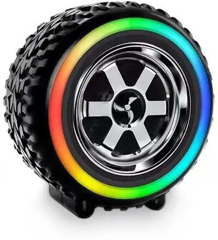 RPMSD Wheel Portable Wireless Bluetooth Speaker 5 W Bluetooth Speaker(Black, 5.1 Channel)